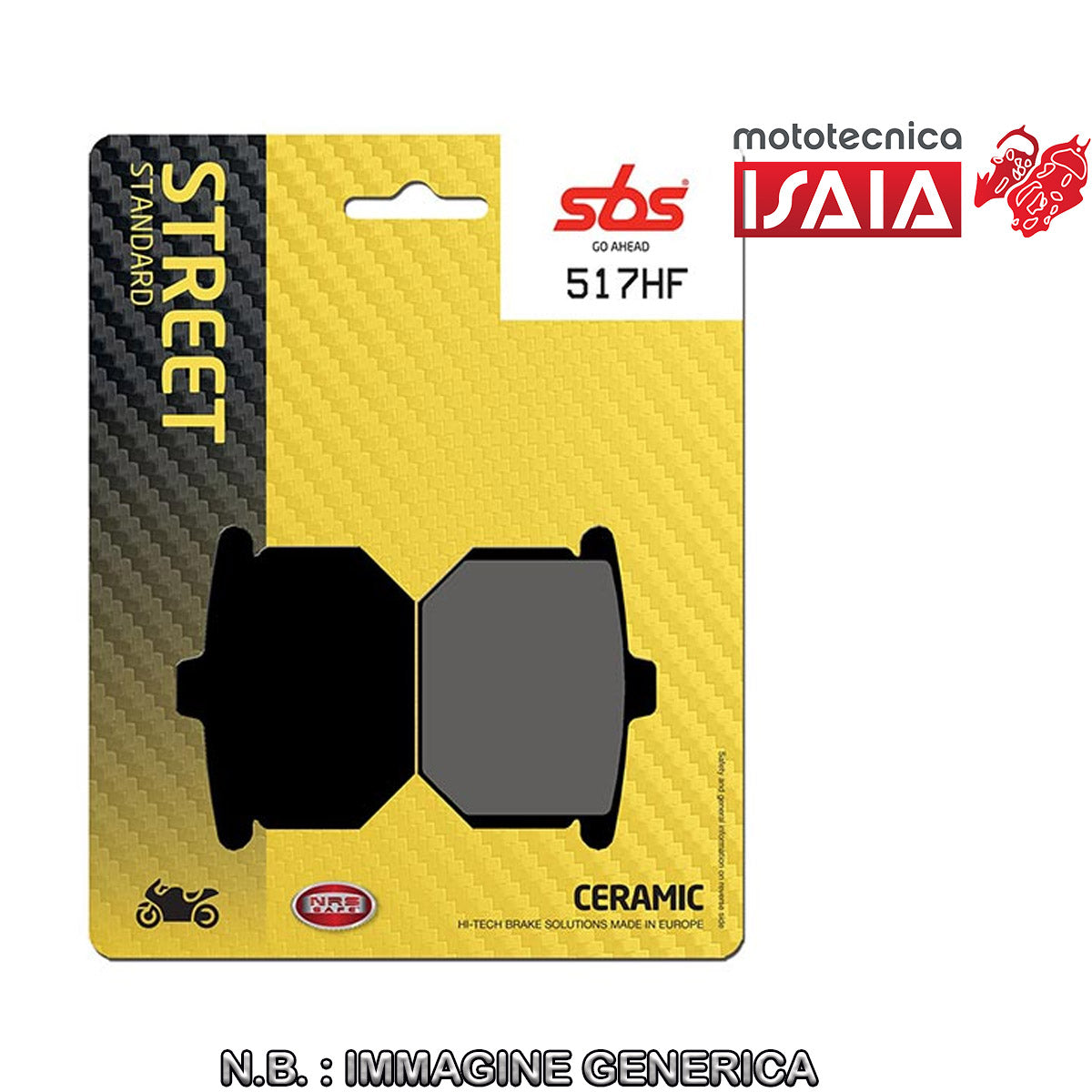 PASTIGLIE FRENO SBS 517HF