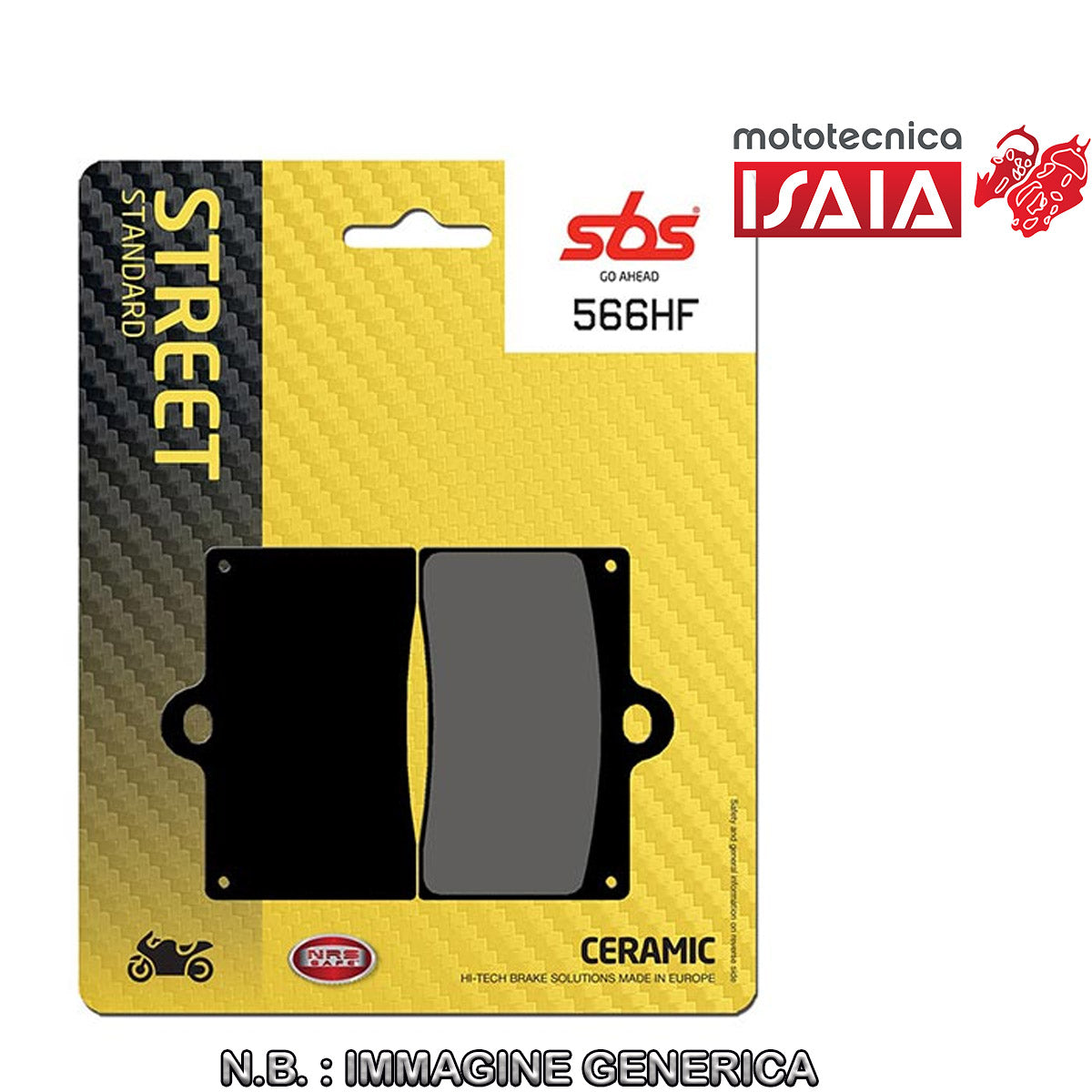 PASTIGLIE FRENO SBS 566HF