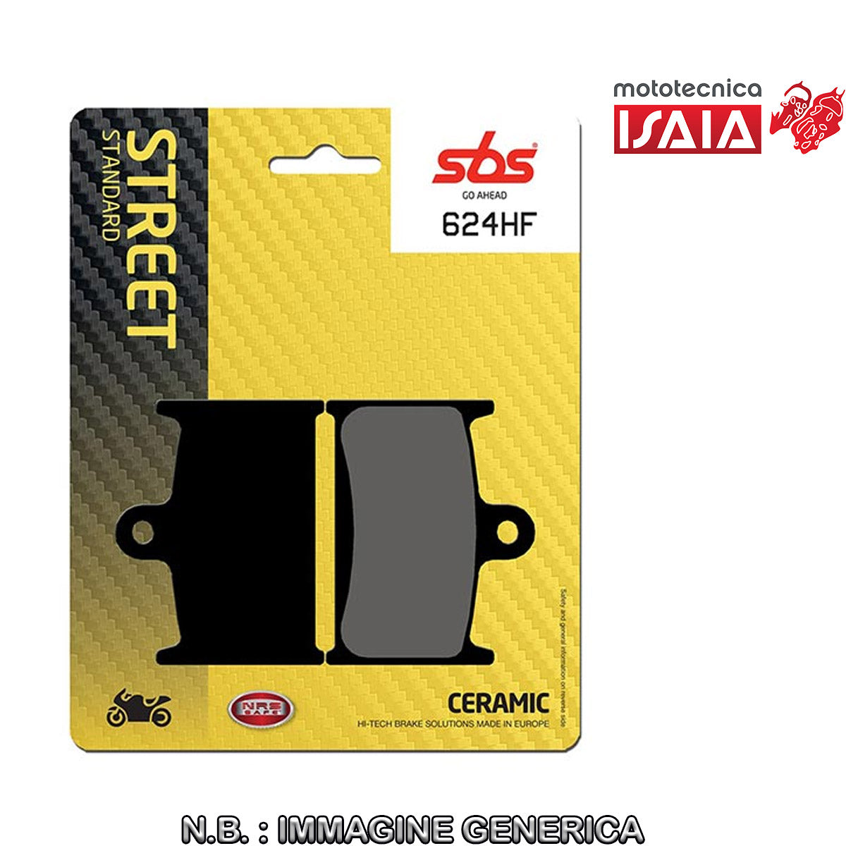 PASTIGLIE FRENO SBS 624HF