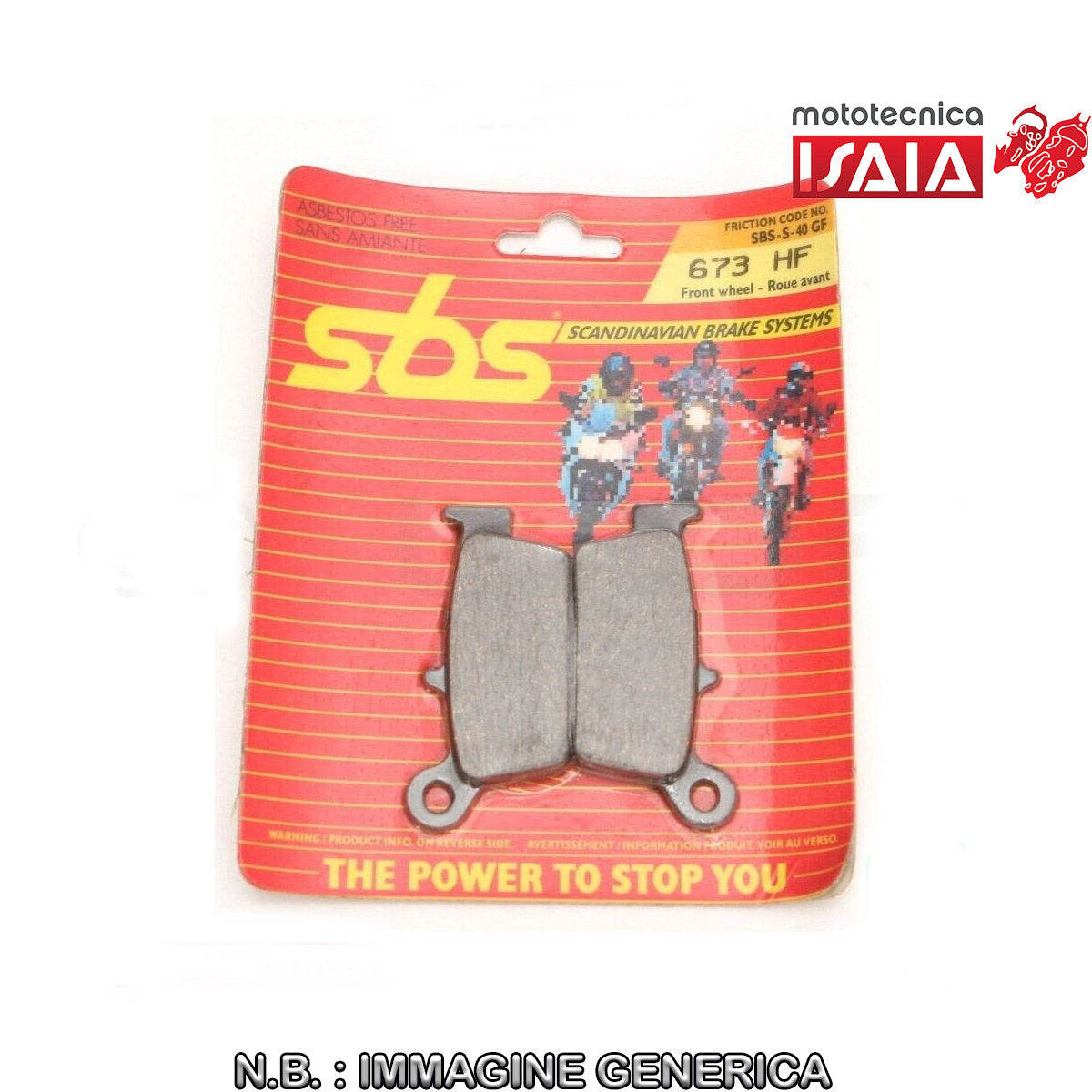 PASTIGLIE FRENO SBS 673HF
