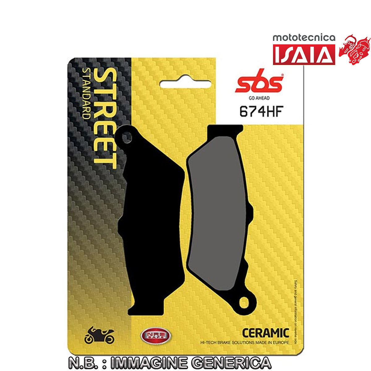 PASTIGLIE FRENO SBS 674HF