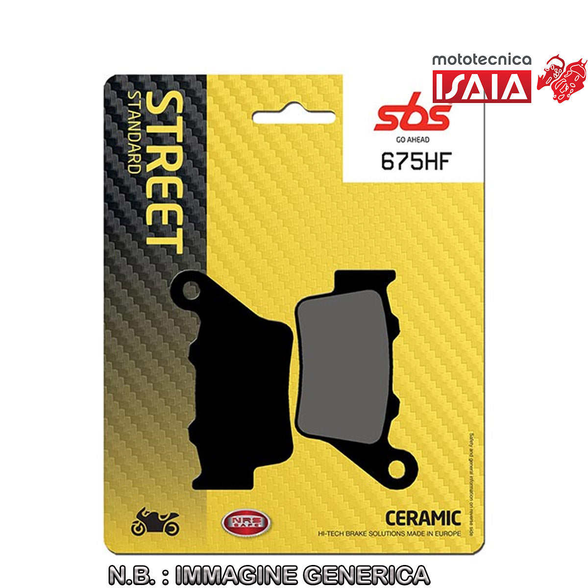 PASTIGLIE FRENO SBS 675HF