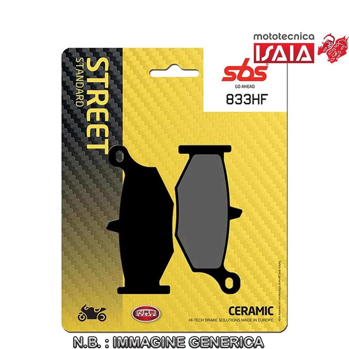PASTIGLIE FRENO SBS 833HF