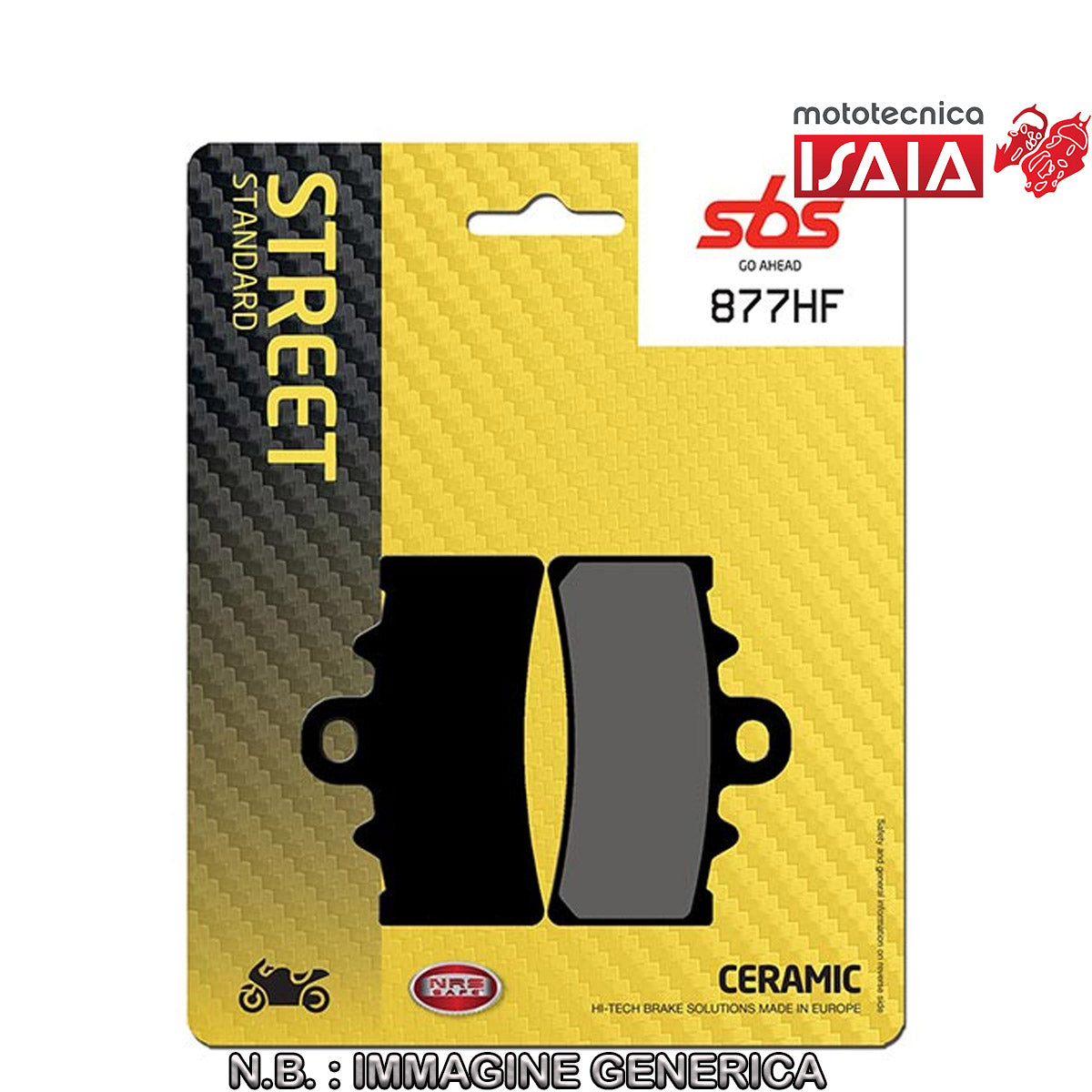 PASTIGLIE FRENO SBS 877HF