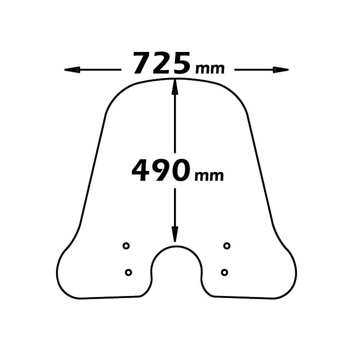 PARABREZZA CLASSIC PER PIAGGIO VESPA LX 50/125/150 2005 - 2014