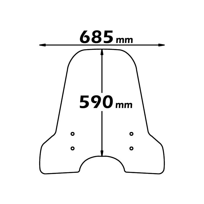 parabrezza tipo originale per APRILIA SCARABEO 50-100 2-4 Tempi 1994 - 2013