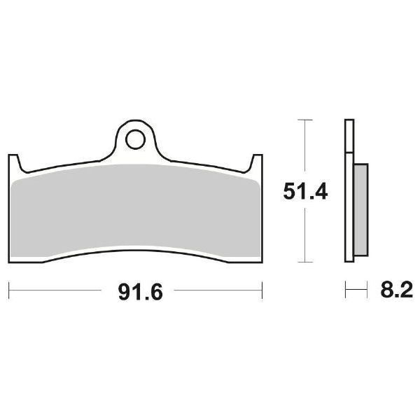 PASTIGLIE FRENO ANTERIORE RACING SBS 676 RS (Sinterizzata 1 coppia per 1 disco)