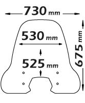 parabrezza media protezione per Vespa Sprint