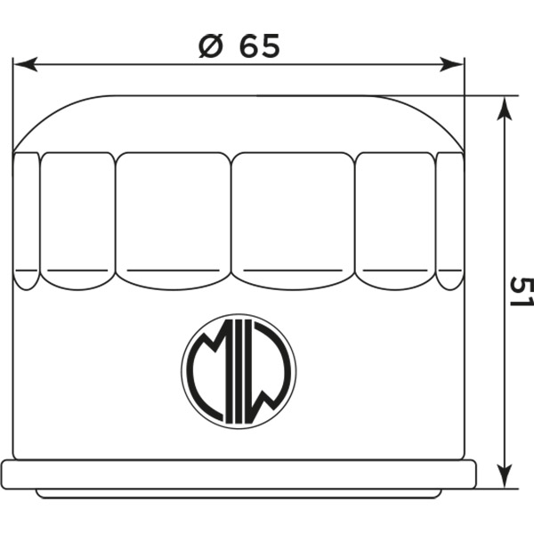 Mototecnica Isaia Filtro olio miw bmw g 310 r - g 310 gs Mototecnica Isaia 268005_01 Filtro olio miw bmw g 310 r - g 310 gs