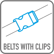 Mototecnica Isaia CINGHIA20CON20CLIPS Borsello da gamba  